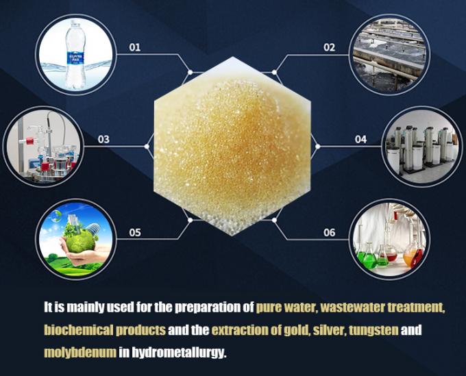 Macroporous Water Treatment Plant Filter Media Weak Acid Cation Ion Exchange Resin