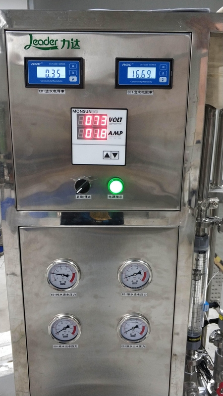 2000L Fast Production EDI Water Purification Plant For Industrial Medical Applications
