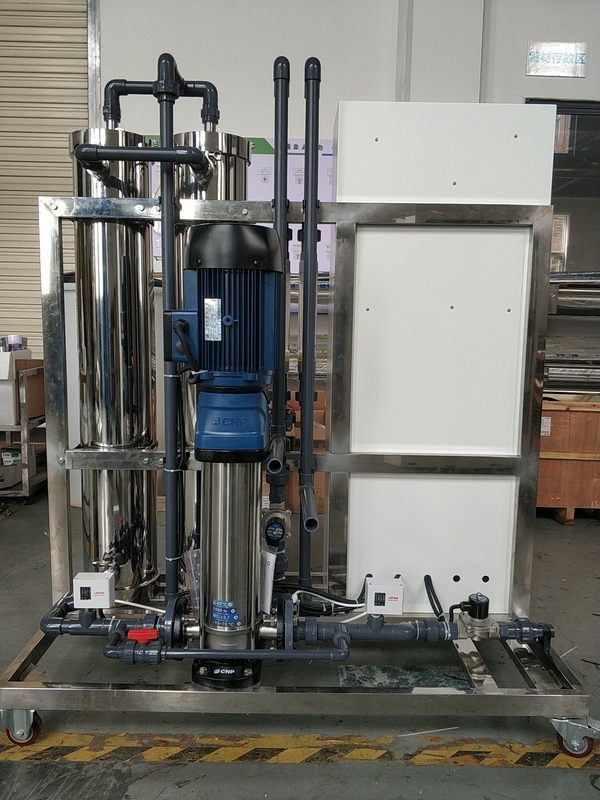 Efficient Single Pass Reverse Osmosis System 5.0KW Power Rating 2000 LPH Flow Rate