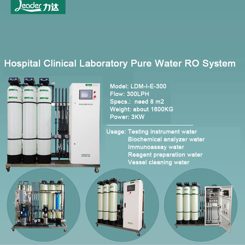 Lab Water Treatment System 300L/H Reverse Osmosis Device 2stage RO + EDI
