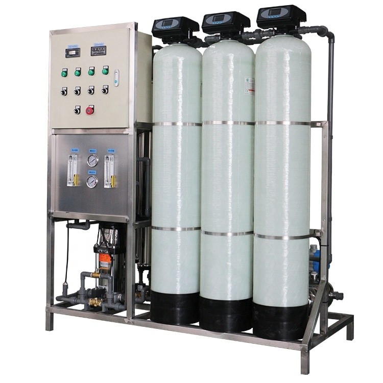 1000lph Industrial Single Pass RO System UV Sterilizer Active Carbon Filter
