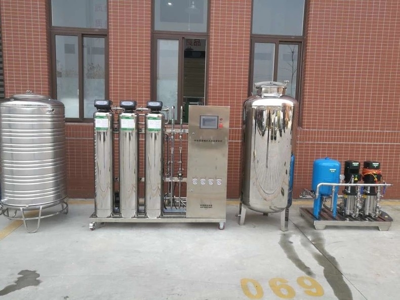 1TPH SUS304 Industrial Reverse Osmosis Equipment RO Water Filter Machine