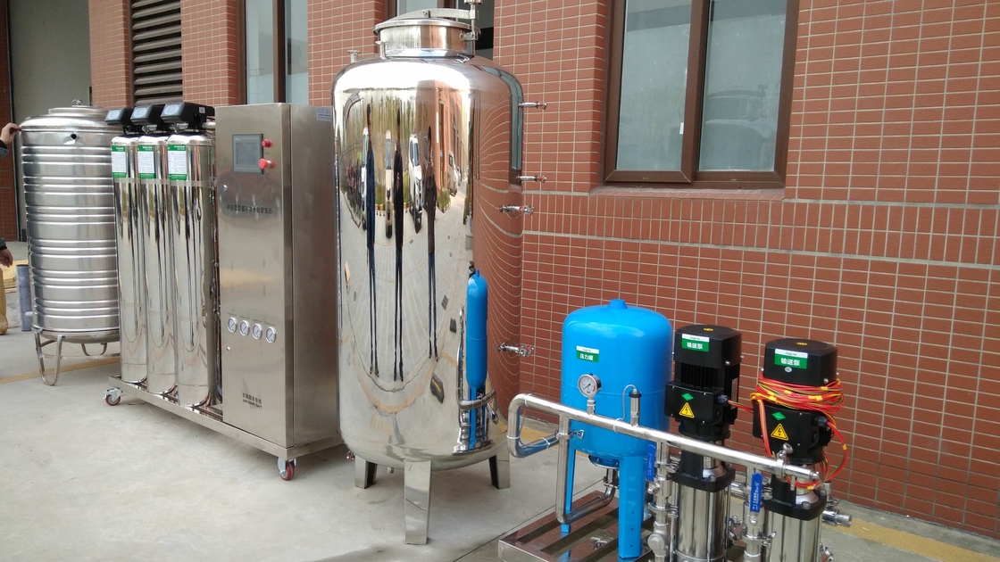 1TPH SUS304 Industrial Reverse Osmosis Equipment RO Water Filter Machine