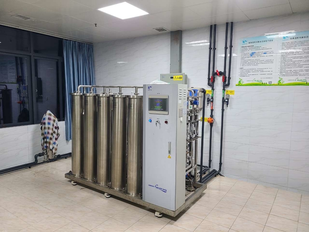 500 Liters Per Hour Double Pass RO System Two Stages Ro Water Treatment  System