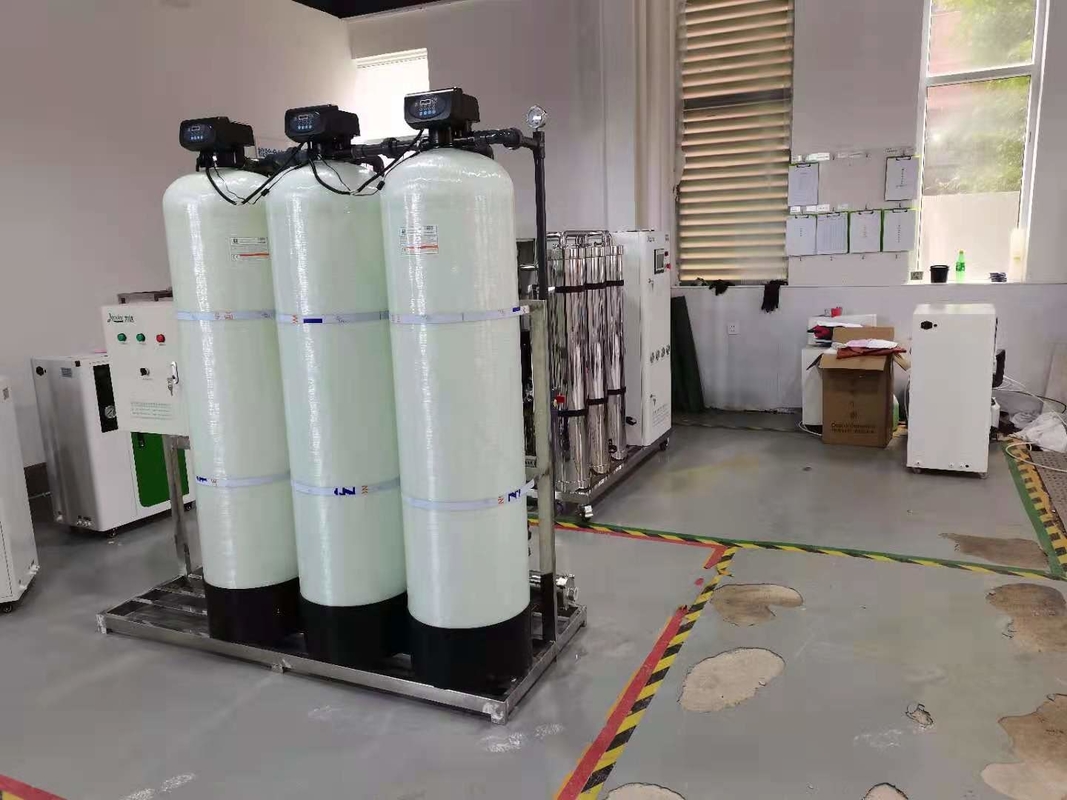 PLC Touch Screen Industrial Commercial Filter Water Softener For Hard Water