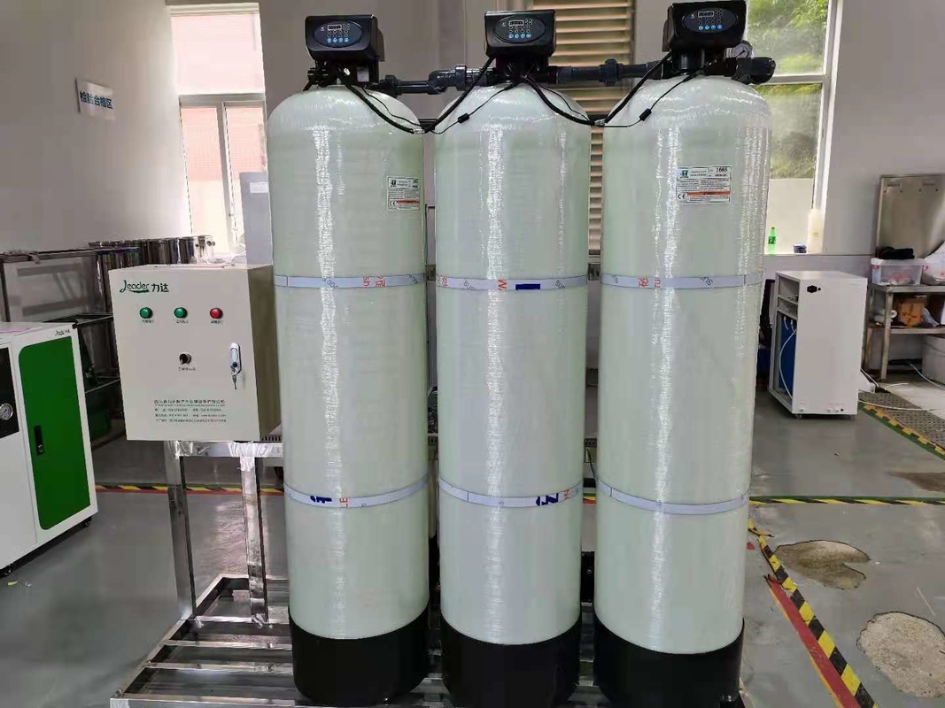 PLC Touch Screen Industrial Commercial Filter Water Softener For Hard Water