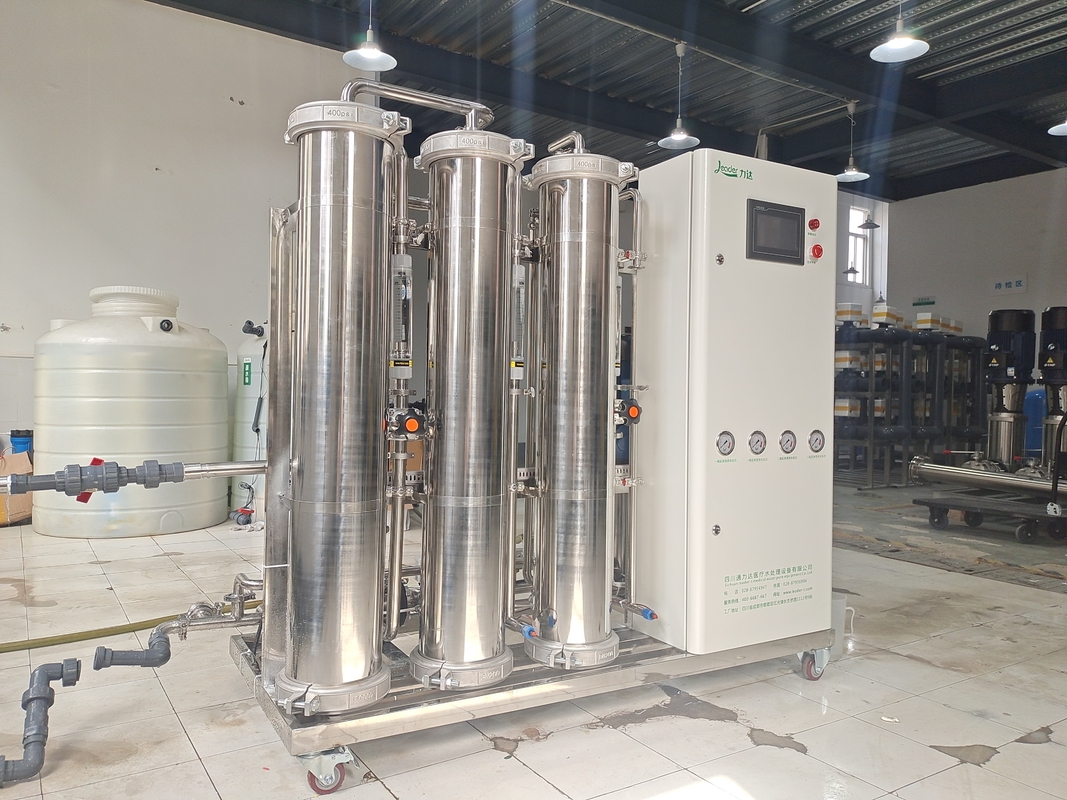 1200LPH Double Stage Reverse Osmosis System For Desalination