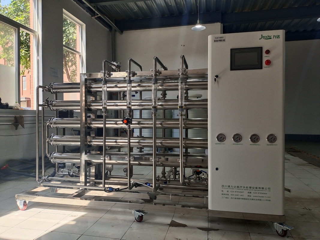 Two Stage Reverse Osmosis Water Treatment Machine For Cosmetics Machinery