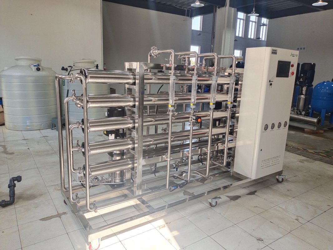 Two Stage Reverse Osmosis Water Treatment Machine For Cosmetics Machinery