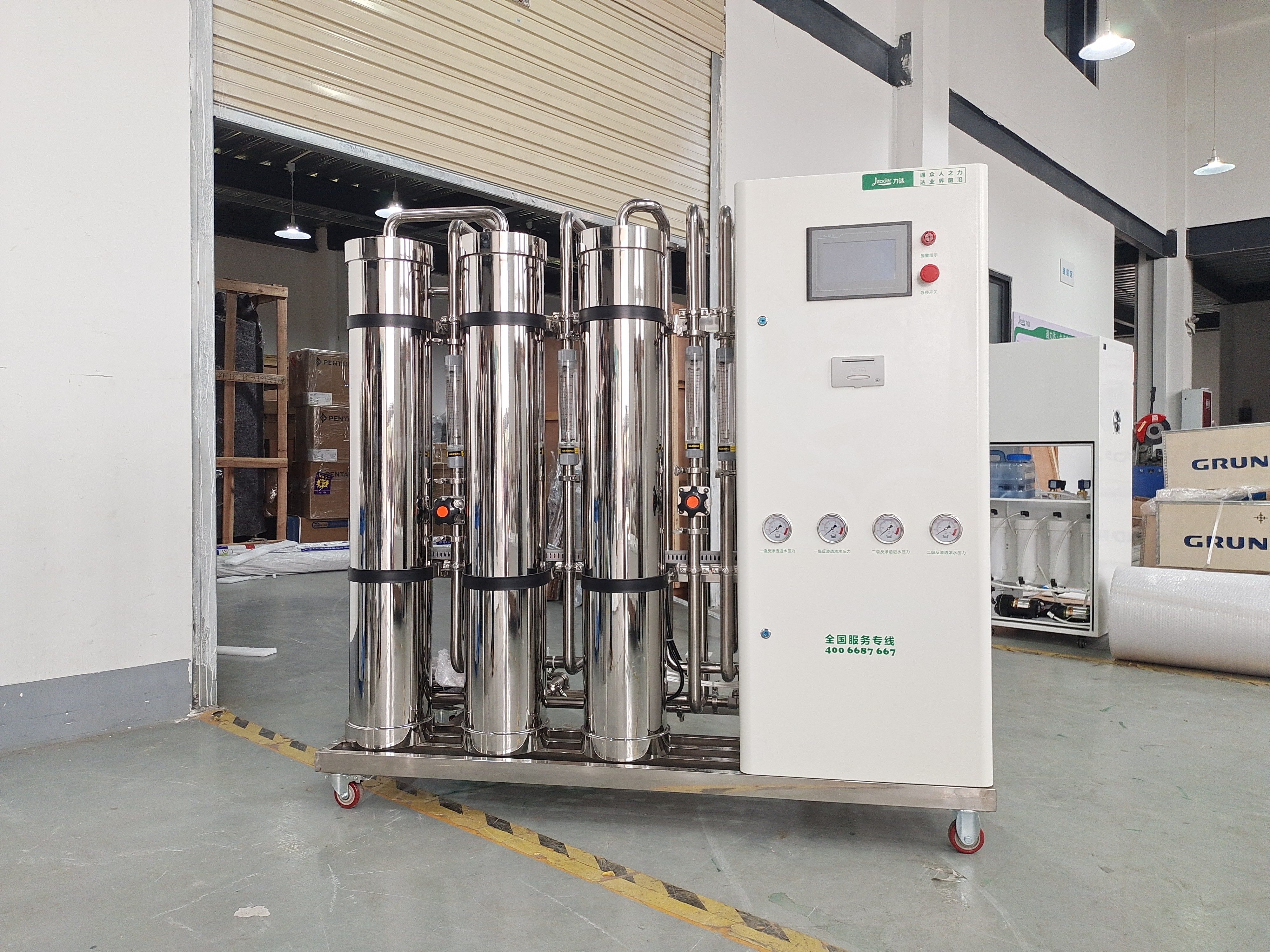 1000LPH Double Stage RO System By Complete SS Material